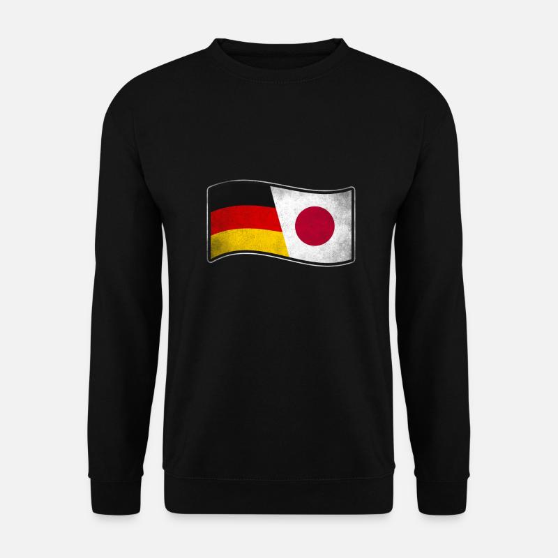 Japan Design für stolze Deutsch-Japaner - Unisex Pullover - Schwarz