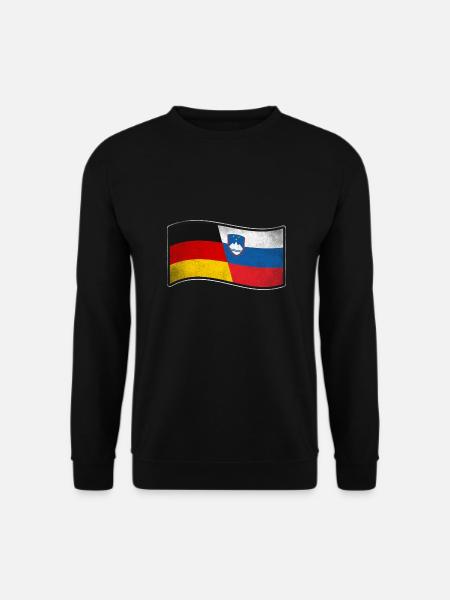 Slowenien Design für stolze Deutsch-Slowenen - Unisex Pullover - Schwarz