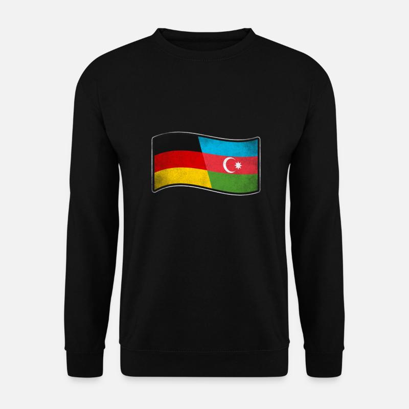 Aserbaidschan Design für Deutsch-Aserbaidschaner - Unisex Pullover - Schwarz