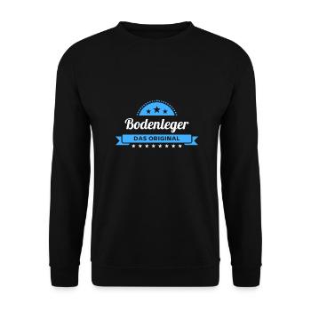 Bodenleger Design für stolze Handwerker - Unisex Pullover - Schwarz - Vorne - Alina (178cm) & Michal (187cm)