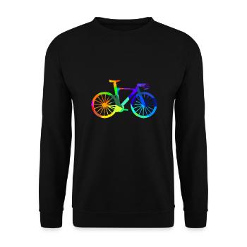 Vélo de route Triathlon Rainbow Polygon Bike - Sweat-shirt Unisexe - noir - Devant - Alina (178cm) & Michal (187cm)