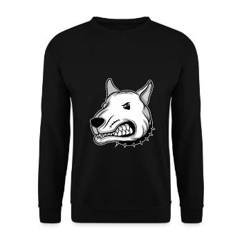Pitbull Dog Lovers Pitti dog Pitbull Mama - Unisex Sweatshirt - black - Front - Alina (178cm) & Michal (187cm)