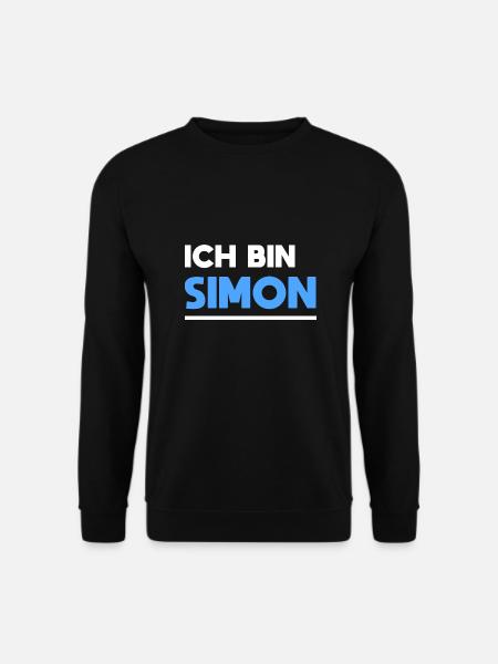 Simon Name Spruch für stolze Simons - Unisex Pullover - Schwarz