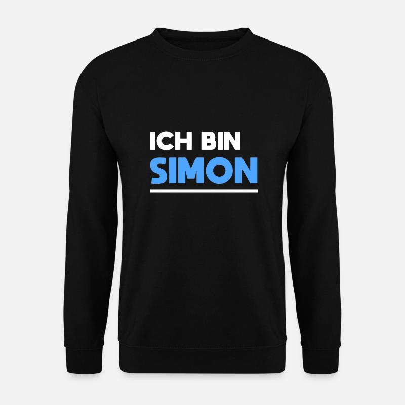 Simon Name Spruch für stolze Simons - Unisex Pullover - Schwarz