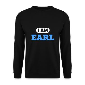 Earl Name Saying für stolze Grafen - Unisex Pullover - Schwarz - Vorne - Alina (178cm) & Michal (187cm)