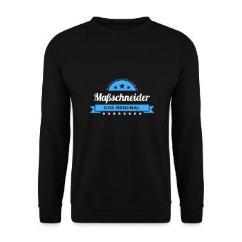 Maßschneider Design für stolze Handwerker - Unisex Pullover - Schwarz - Vorne - Alina (178cm) & Michal (187cm)