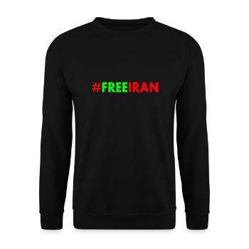 Free iran - Unisex Sweatshirt - black - Front - Alina (178cm) & Michal (187cm)