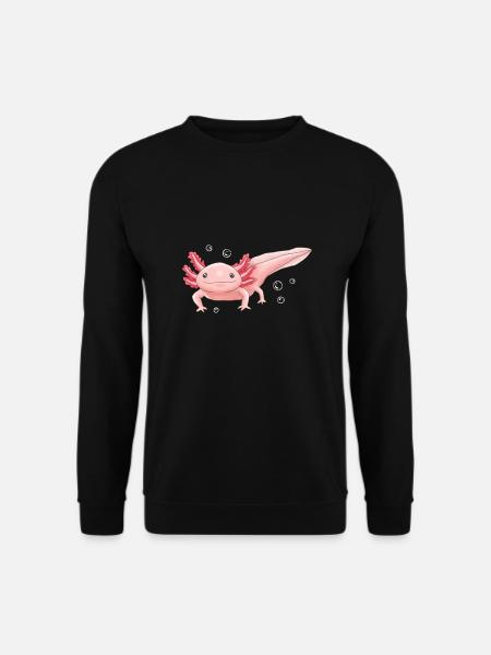 Rosa Unterwasser-Axolotl-Design für Axolotl Fans - Unisex Pullover - Schwarz