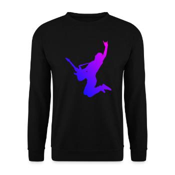 Guitare électrique guitare électronique Guitare électrique Femmes - Sweat-shirt Unisexe - noir - Devant - Alina (178cm) & Michal (187cm)