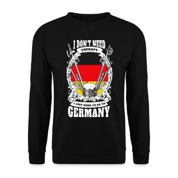 Drapeau de l'Allemagne maison Heimatliebe cadeau - Sweat-shirt Unisexe - noir - Devant - Alina (178cm) & Michal (187cm)