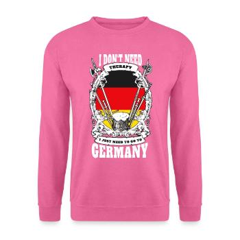 Drapeau de l'Allemagne maison Heimatliebe cadeau - Sweat-shirt Unisexe - rose - Devant