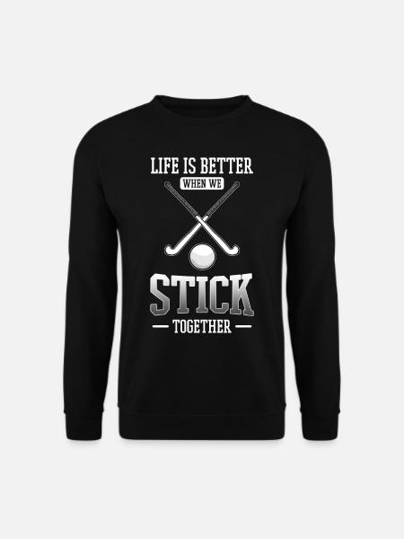 Feldhockey - Unisex Pullover - Schwarz