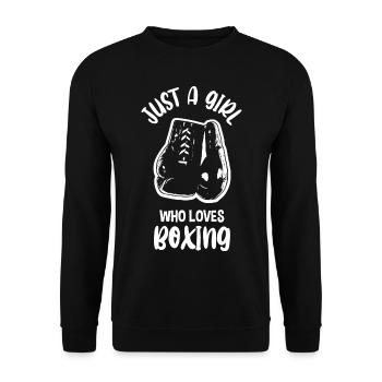 Boxing Boxer Boxer Boxing Match Boxing Training - Unisex Sweatshirt - black - Front - Alina (178cm) & Michal (187cm)