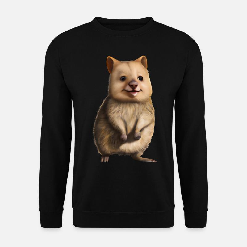 Quokka - das niedliche Beuteltier - Unisex Pullover - Schwarz