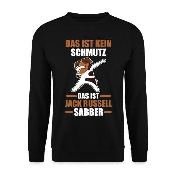 Hund Jack Russell - Unisex Pullover - Schwarz - Vorne - Alina (178cm) & Michal (187cm)