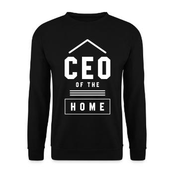 Ceo Of The Home - Mother's Day Funny Gift - Unisex Sweatshirt - black - Front - Alina (178cm) & Michal (187cm)