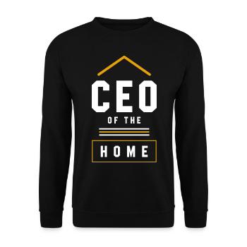 Ceo Of The Home - Mother's Day Funny Gift - Unisex Sweatshirt - black - Front - Alina (178cm) & Michal (187cm)