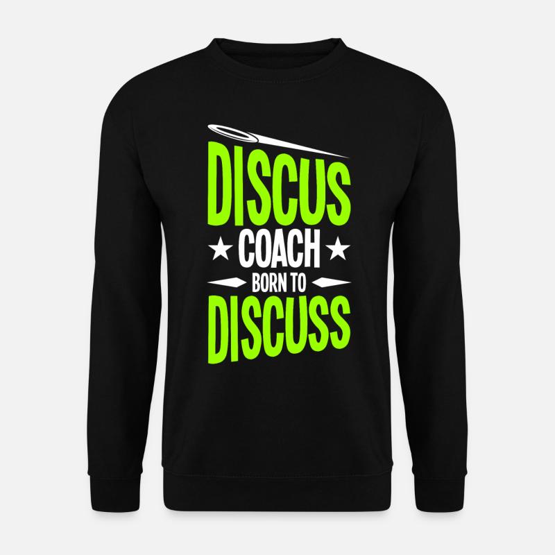 Diskuswurf Diskuswerfer Leichtathletik Diskus - Unisex Pullover - Schwarz