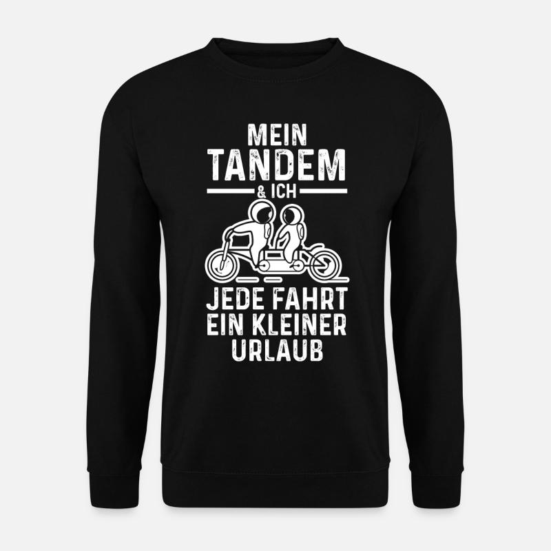 Fahrrad Radfahrer Tandem - Unisex Pullover - Schwarz