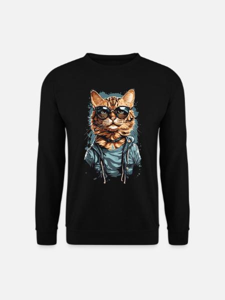 Cool design de chat Bengal pour les amoureux des chats - Sweat-shirt Unisexe - noir
