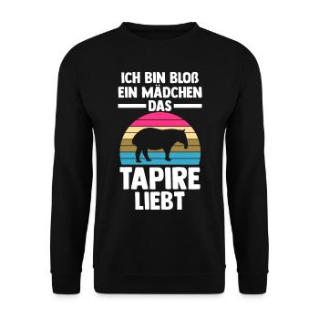 Tapir - Unisex Pullover - Schwarz - Vorne - Alina (178cm) & Michal (187cm)
