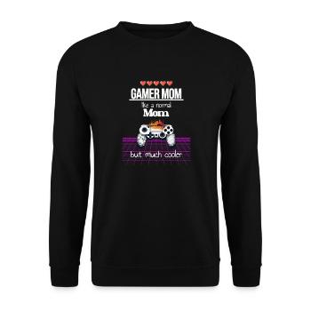 Best Mom Gamer Mom Mother's Day Gift - Unisex Sweatshirt - black - Front - Alina (178cm) & Michal (187cm)