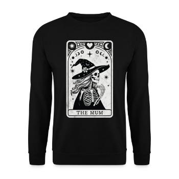 Tarot Mum - Unisex Sweatshirt - black - Front - Alina (178cm) & Michal (187cm)