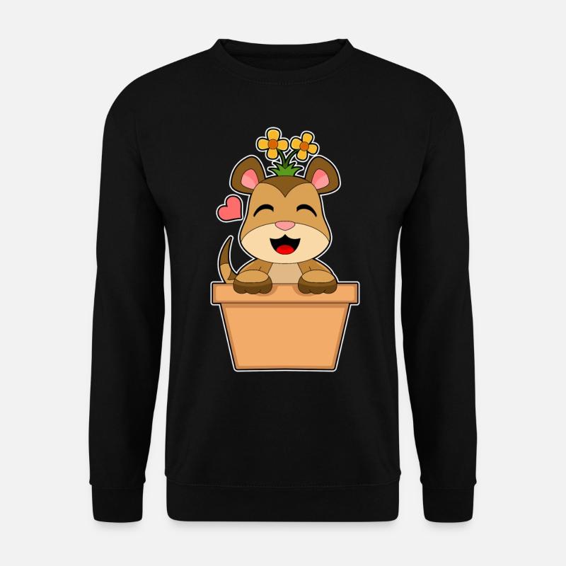Fleur de suricate - Sweat-shirt Unisexe - noir