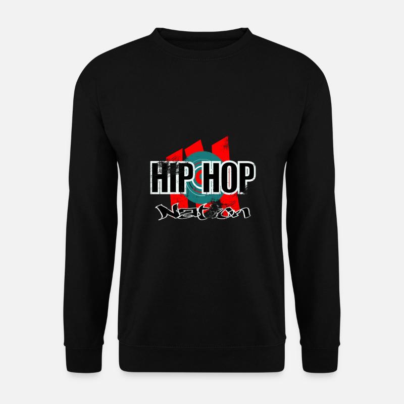 HIP HOP Nation - Unisex Pullover - Schwarz