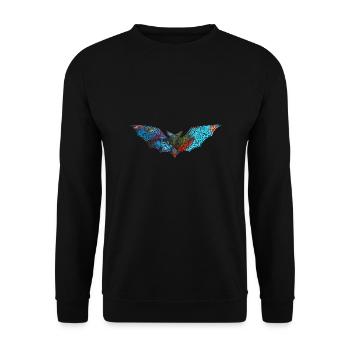 Bat,Graffiti,Painting,Colorful - Unisex Sweatshirt - black - Front - Alina (178cm) & Michal (187cm)