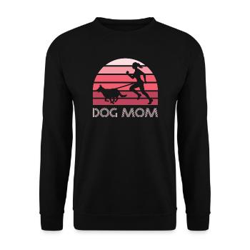 Canicross Running with Dog Canicross Women - Unisex Sweatshirt - black - Front - Alina (178cm) & Michal (187cm)