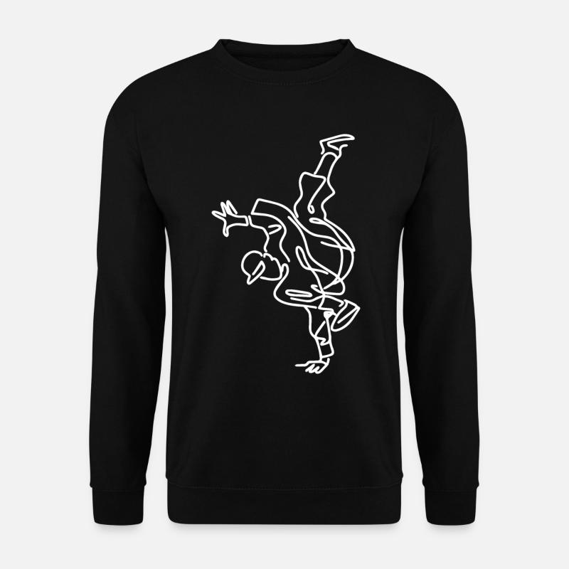 Breakdancing Skizze - Unisex Pullover - Schwarz