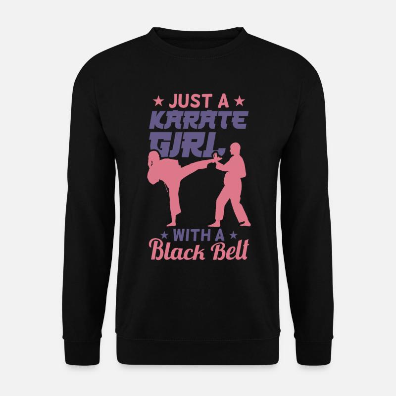 Karate Mädchen - Unisex Pullover - Schwarz