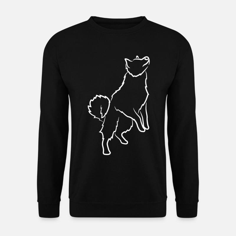 Hund Zeichnung - Unisex Pullover - Schwarz