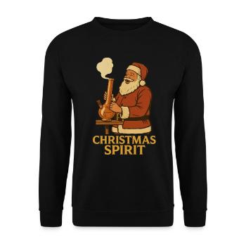 christmas spirit - Unisex Sweatshirt - black - Front - Alina (178cm) & Michal (187cm)