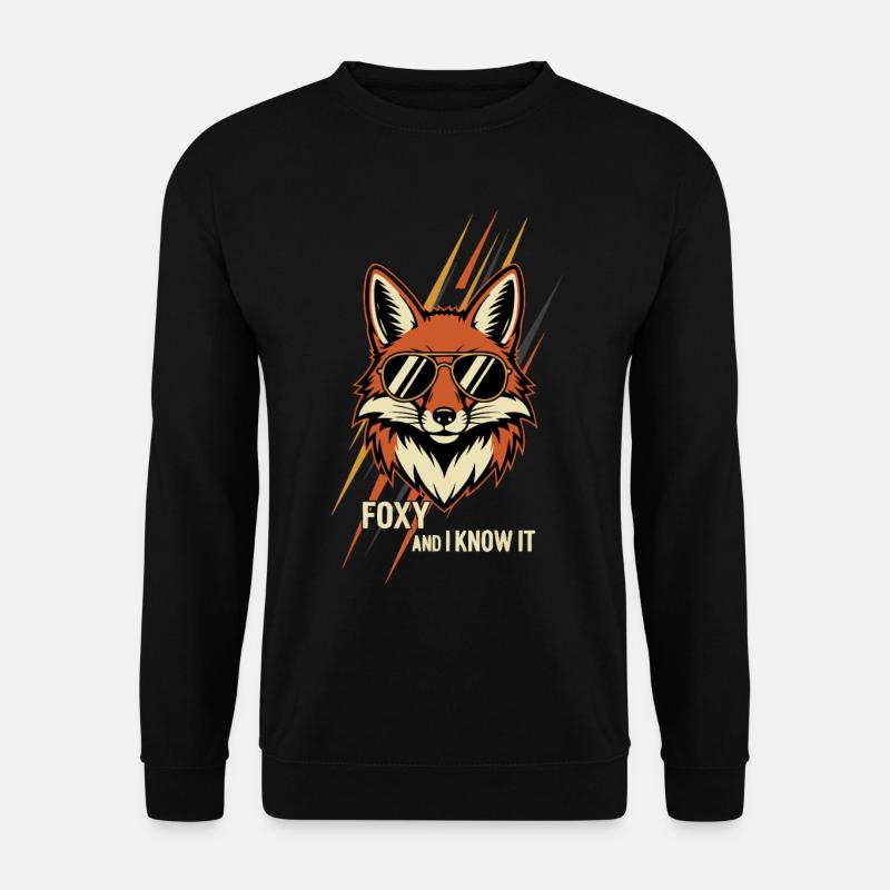 Foxy And I Know It - Unisex Sweatshirt - black