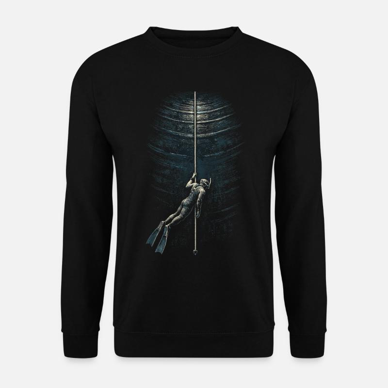 Apnoetauchen Freitauchen - Unisex Pullover - Schwarz
