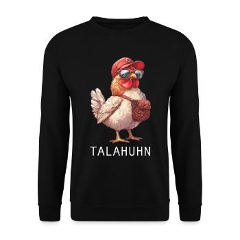 Sunglasses Chicken Road Trip | Talahon, Cap - Unisex Sweatshirt - black - Front - Alina (178cm) & Michal (187cm)