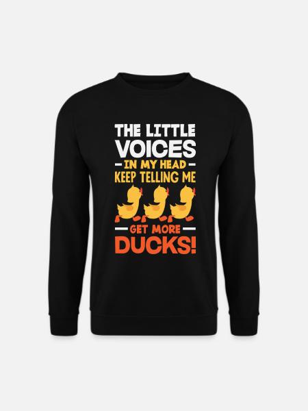 Funny Ducks Motif Ducks Lover Sayings - Unisex Sweatshirt - black