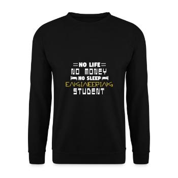 Engineering student Engineering student - Unisex Sweatshirt - black - Front - Alina (178cm) & Michal (187cm)
