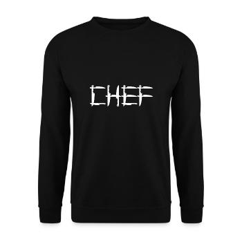 Kochmesser-Fachmann-Koch Funny Gift Idea - Unisex Pullover - Schwarz - Vorne - Alina (178cm) & Michal (187cm)
