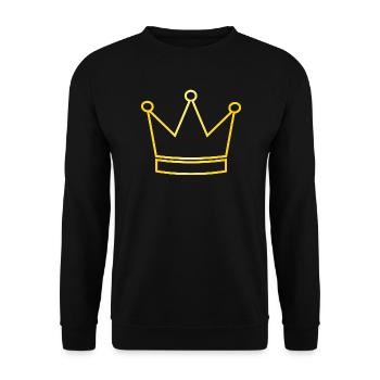 Krone Gold - Unisex Pullover - Schwarz - Vorne - Alina (178cm) & Michal (187cm)