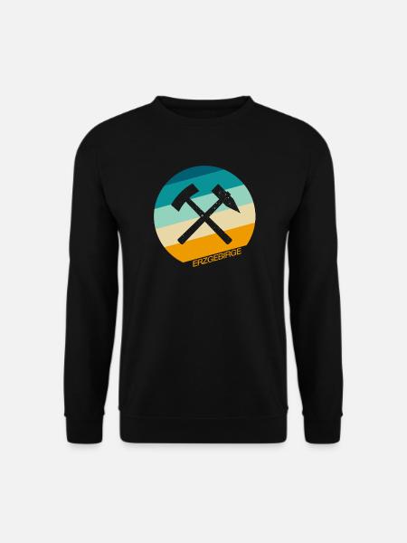 Glück Auf Erzgebirge - Schlägel und Eisen - Unisex Pullover - Schwarz