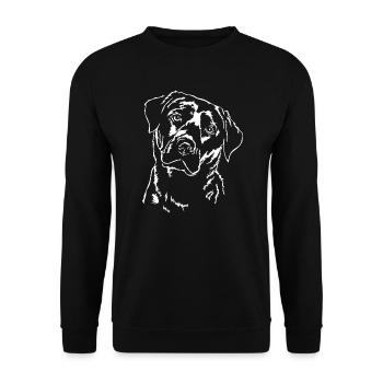 Labrador Retriever Portrait Dog Dogs Wilsigns - Unisex Sweatshirt - black - Front - Alina (178cm) & Michal (187cm)