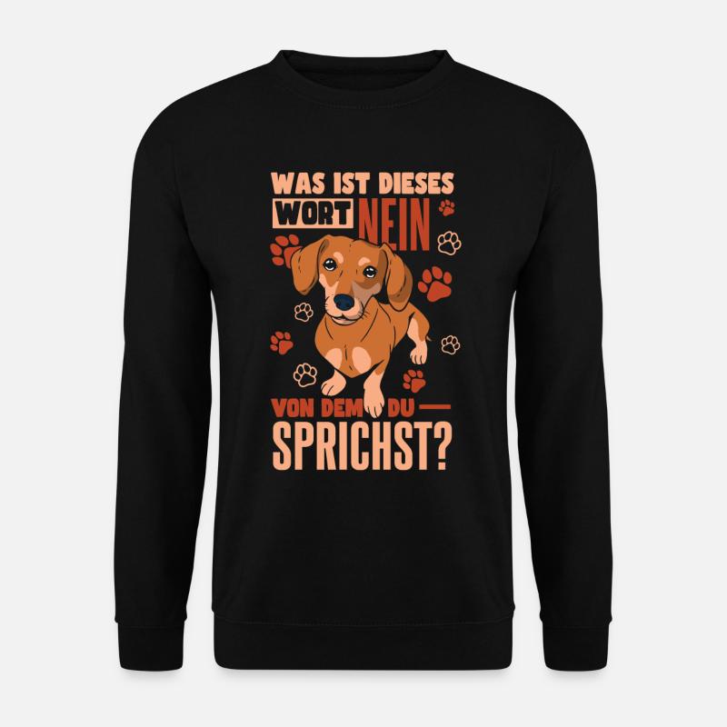 Süßer Dackel - Unisex Pullover - Schwarz