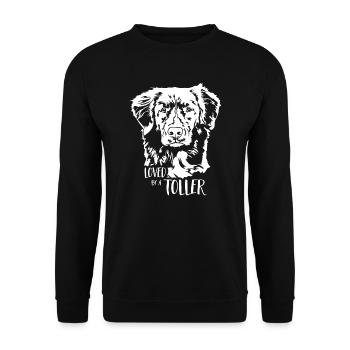 Aimé par un grand chien disant chien Wilsigns - Sweat-shirt Unisexe - noir - Devant - Alina (178cm) & Michal (187cm)