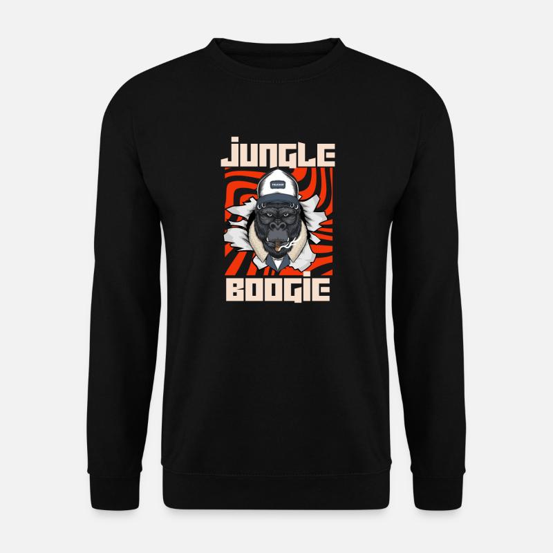 DSCHUNGEL-BOOGIE-AFFE - Unisex Pullover - Schwarz