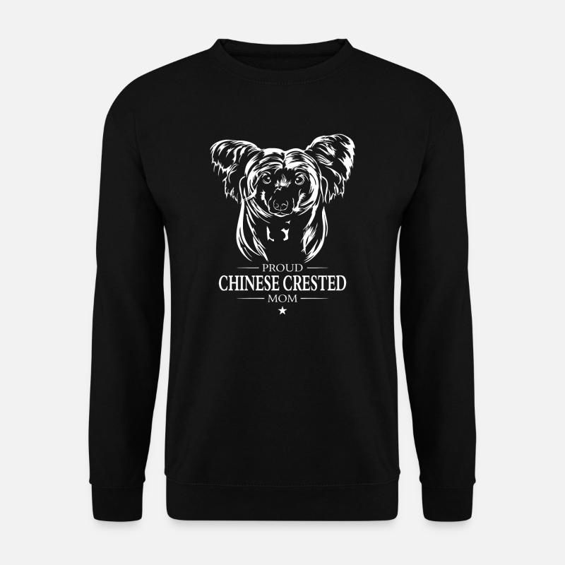 Chinese Crested Mom Hunde Hund Wilsigns - Unisex Pullover - Schwarz