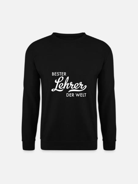 bester lehrer der welt - Unisex Pullover - Schwarz