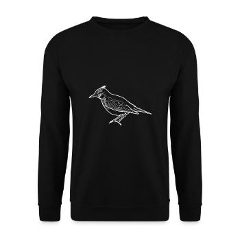 Lark lineart - Unisex Sweatshirt - black - Front - Alina (178cm) & Michal (187cm)